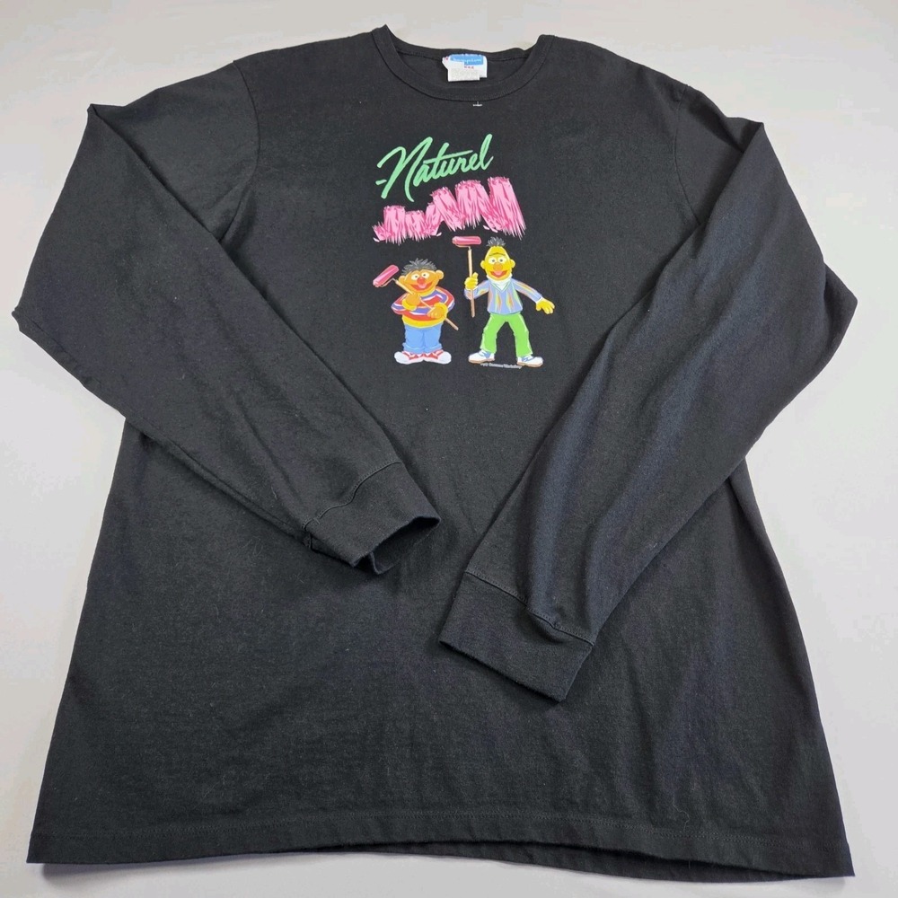 Champion Men's Sesame Street Bert & Ernie Long Sleeve T-Shirt Size XL